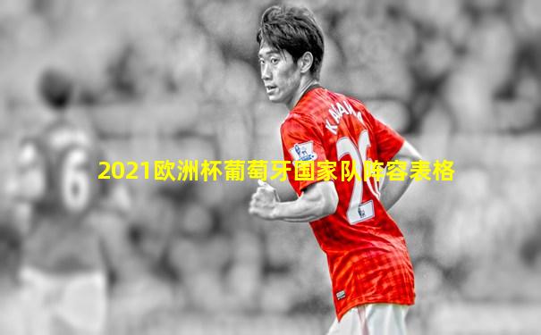 2021欧洲杯葡萄牙国家队阵容表格